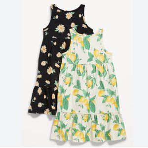 Old Navy Sleeveless Jersey-Knit Printed Dress 2-Pack for Girls